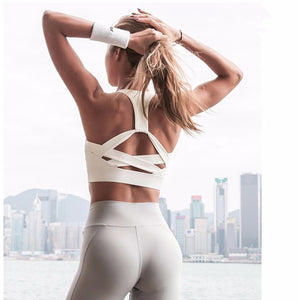 High Impact Strap Crop Yoga Top