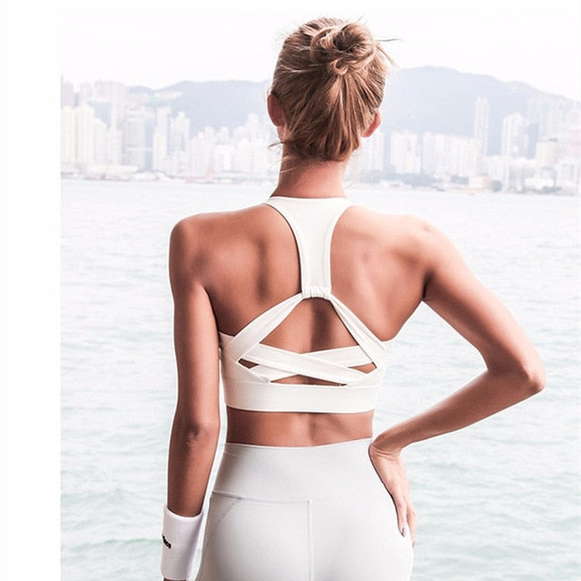 High Impact Strap Crop Yoga Top