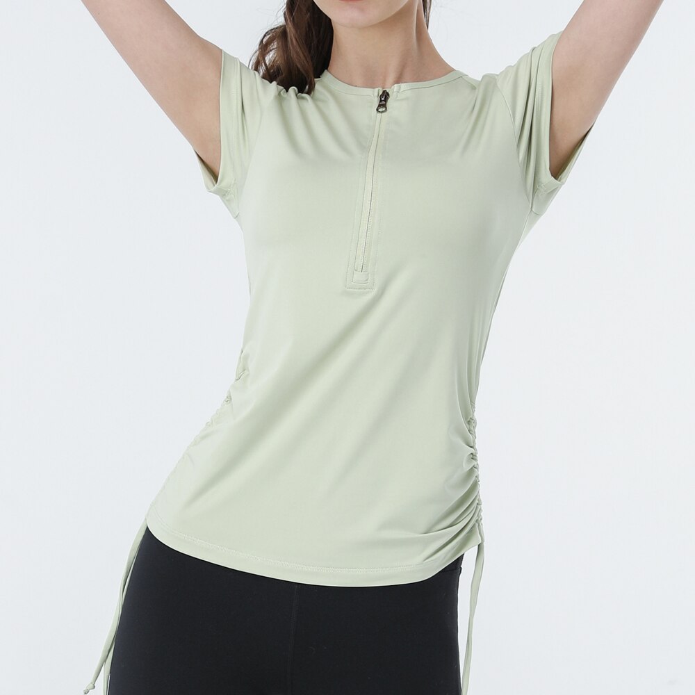 Front Zip Yoga Top