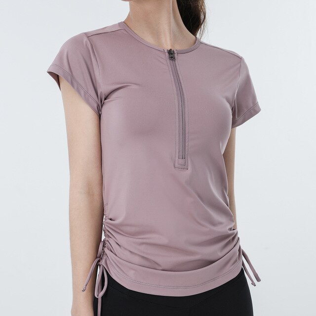 Front Zip Yoga Top