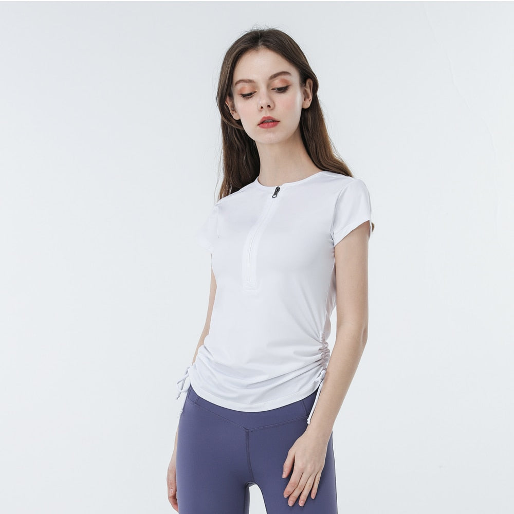 Front Zip Yoga Top