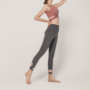 Yoga Set Tight Top Cross Back