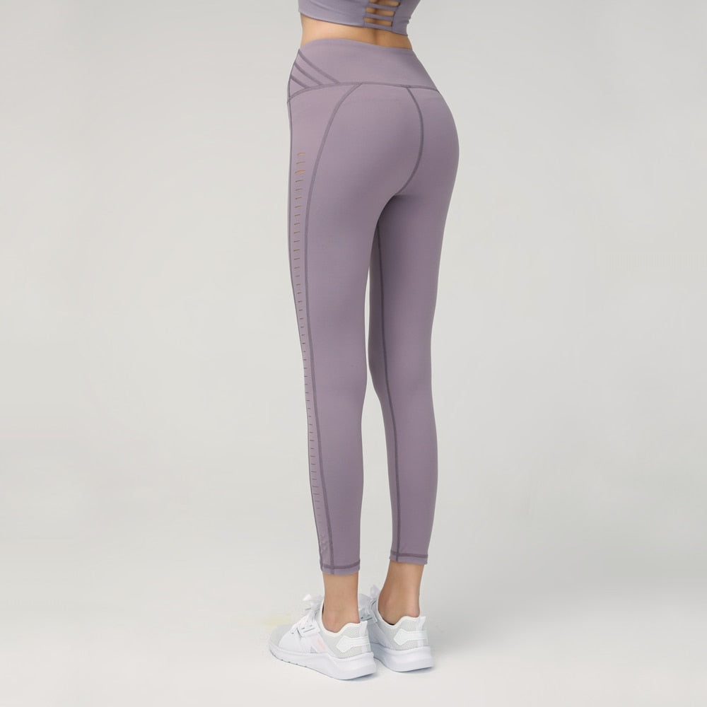 Hollow High Waist Thin Lifted Hip Yoga Pants