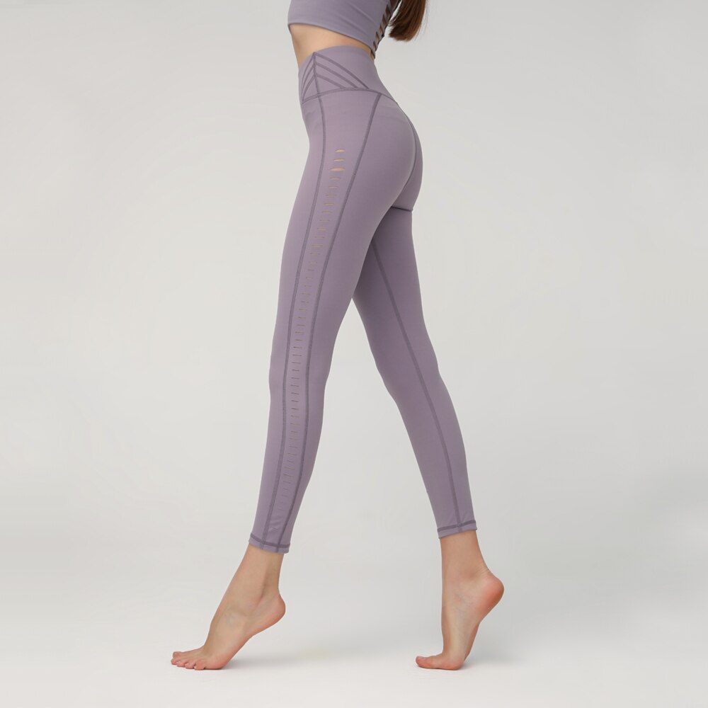 Hollow High Waist Thin Lifted Hip Yoga Pants