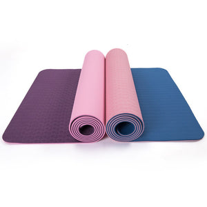 Position Line Assist Double Layer Two-color Yoga Mat