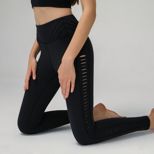 Hollow High Waist Thin Lifted Hip Yoga Pants