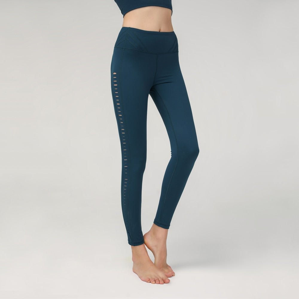 Hollow High Waist Thin Lifted Hip Yoga Pants