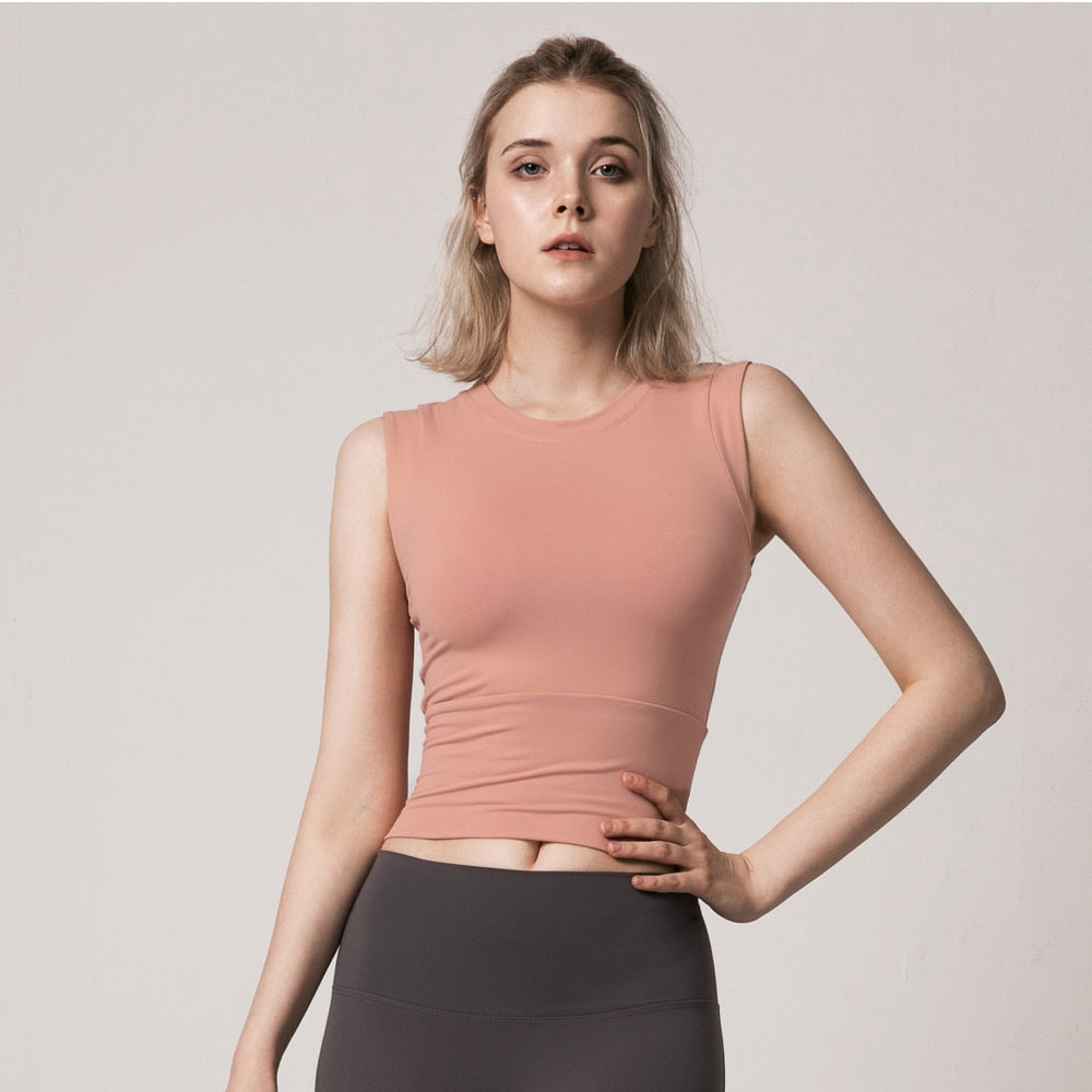 Yoga Vest Tight Elastic Top