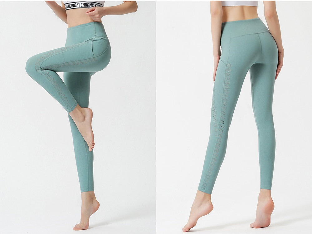 Pocket Yoga Pants High Waist Quick-Dry