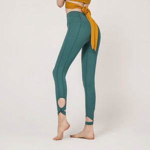 High Waist Yoga Pants Ankle Cross