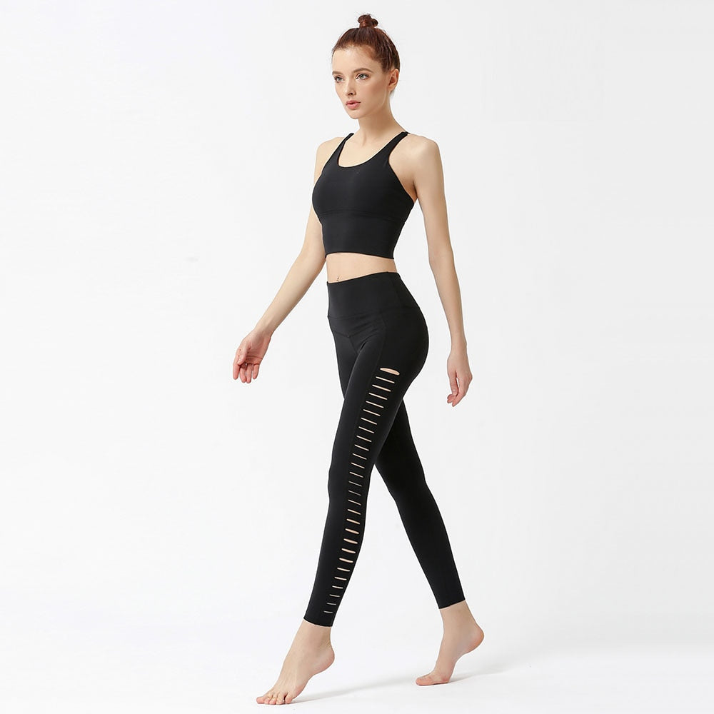 Side Hollow Yoga Pants