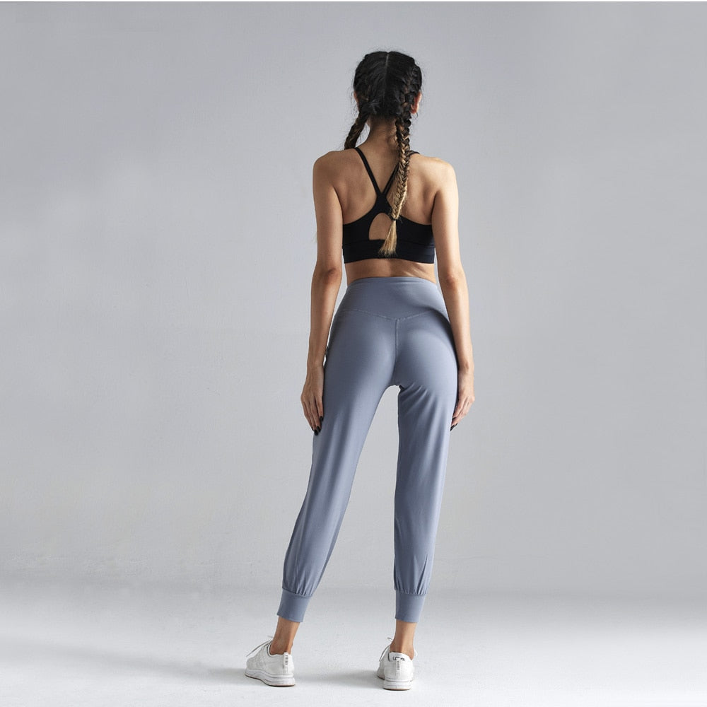 Loose Pocket Gym Yoga Pants High Waist