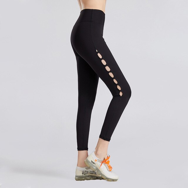 Hollow Side High Waist Hip Lift Yoga Pants