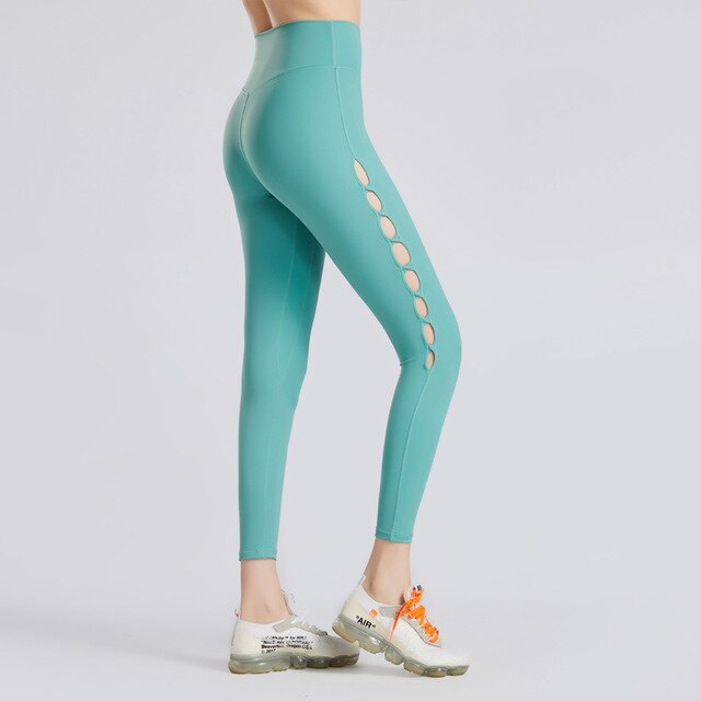 Hollow Side High Waist Hip Lift Yoga Pants