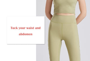 Hollow Side High Waist Hip Lift Yoga Pants