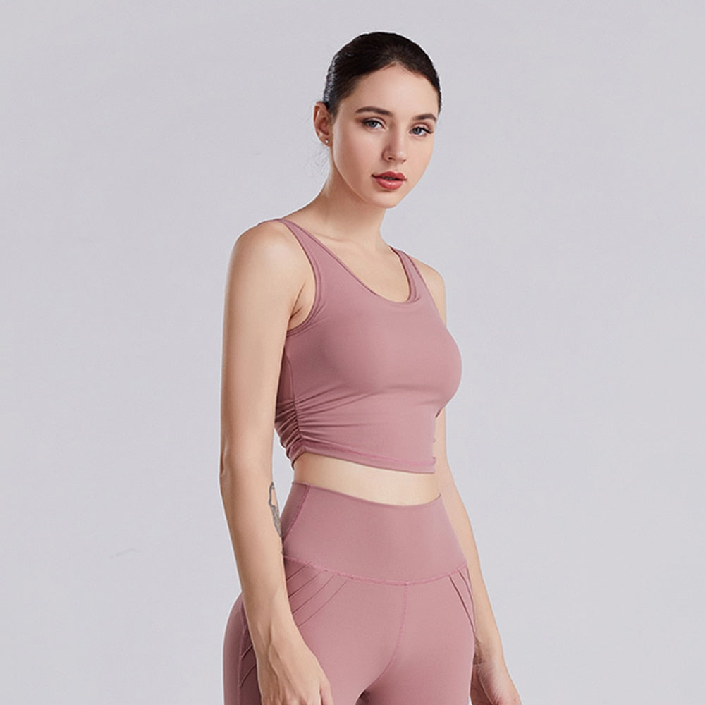 Yoga Top Sleeveless Cross-Shape Back