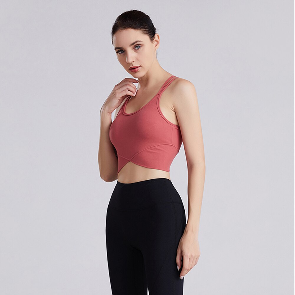 High-Intensity Shockproof Cross-Shape Yoga Top