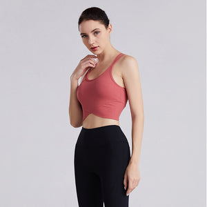 High-Intensity Shockproof Cross-Shape Yoga Top