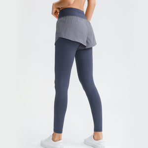 Two-Piece Slim-fit Yoga Pants High-Waist Buttocks