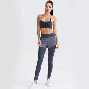 Two-Piece Slim-fit Yoga Pants High-Waist Buttocks