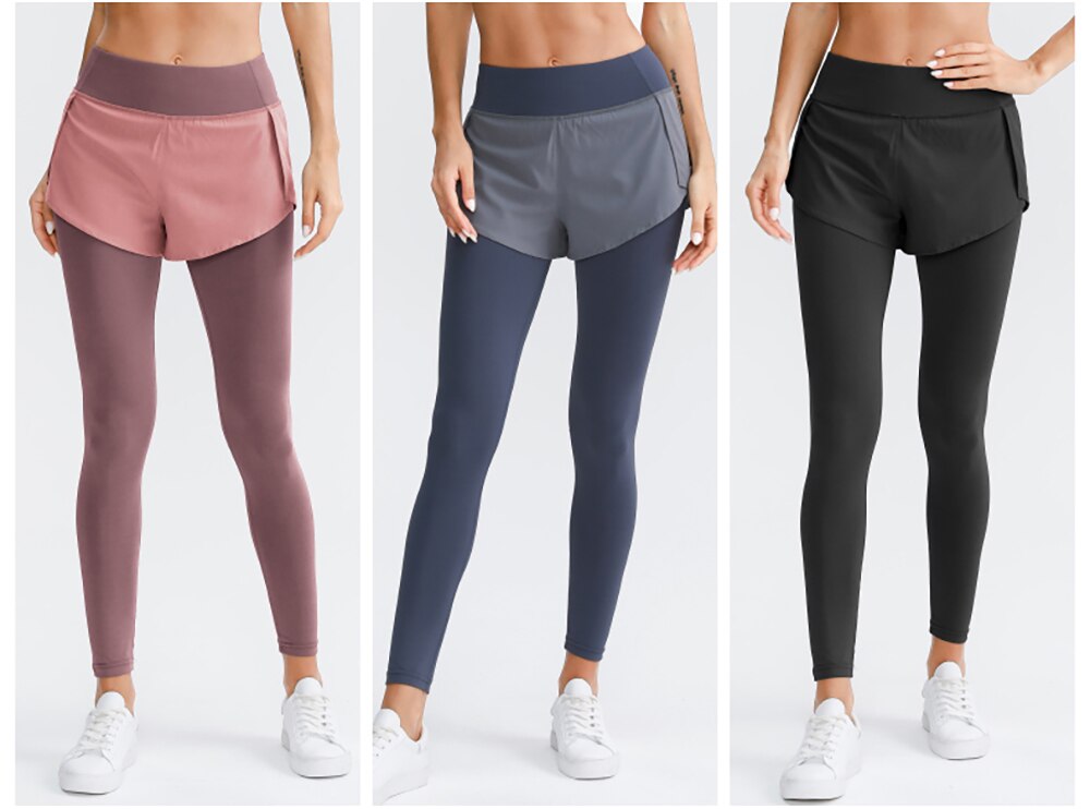 Two-Piece Slim-fit Yoga Pants High-Waist Buttocks