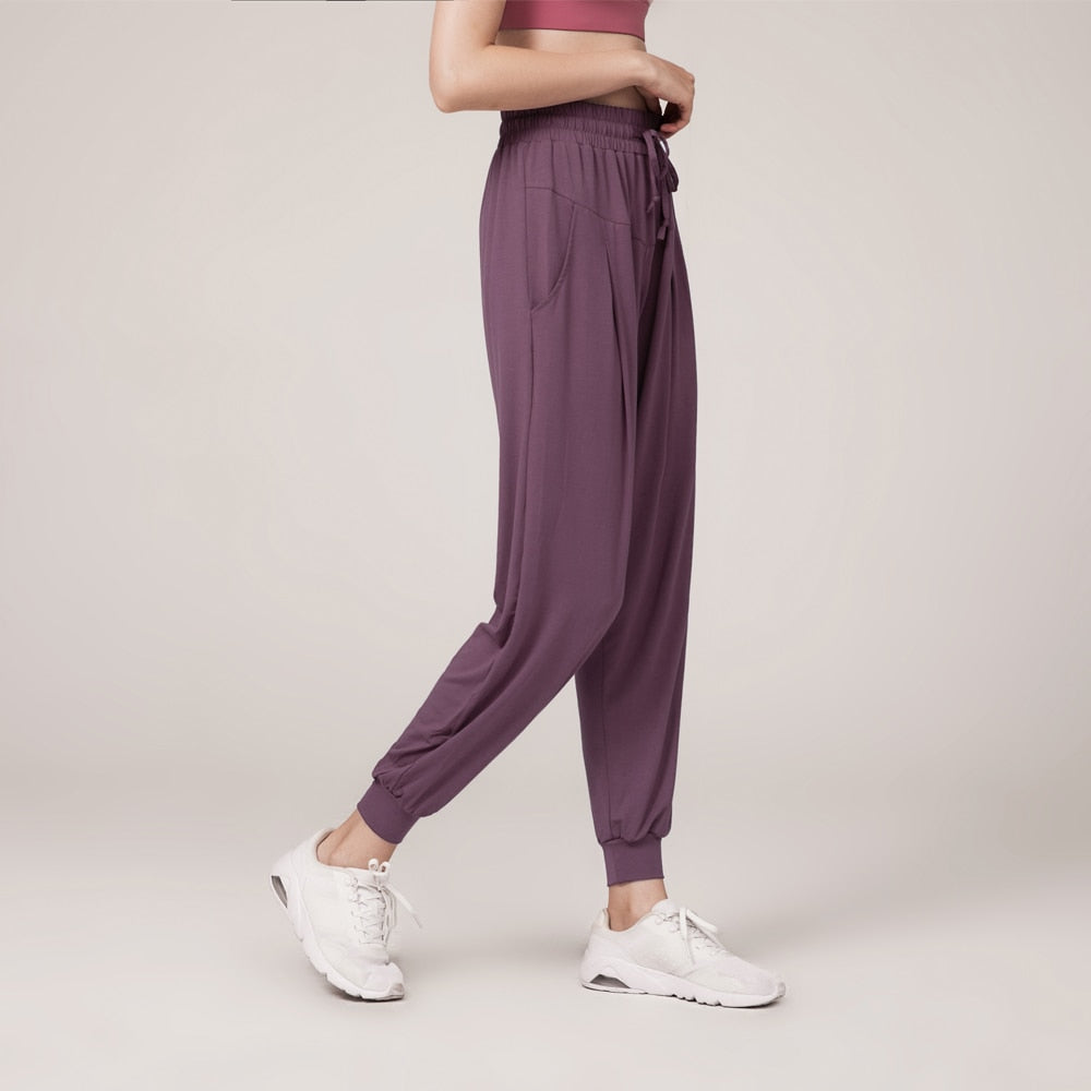 Loose Leisure Drawstring Beam Yoga Pants