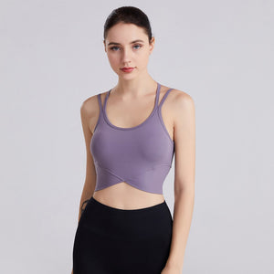 High-Intensity Shockproof Cross-Shape Yoga Top