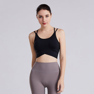 High-Intensity Shockproof Cross-Shape Yoga Top