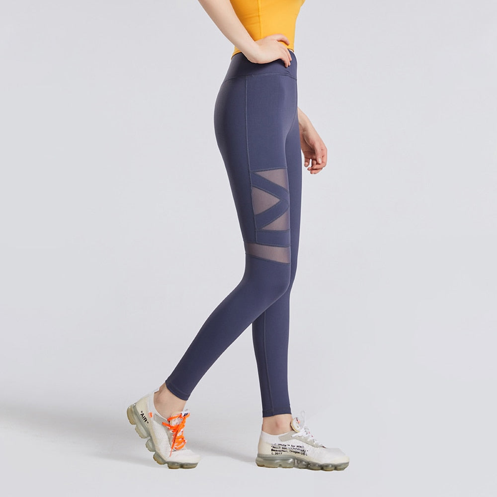 Slim Mesh High Waist Elasticity Yoga Pants