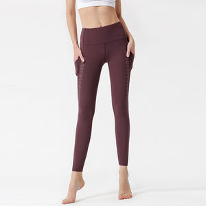 Pocket Yoga Pants High Waist Quick-Dry