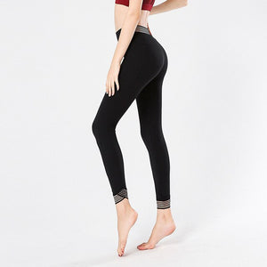 Mesh Splice High Waist Yoga Pants