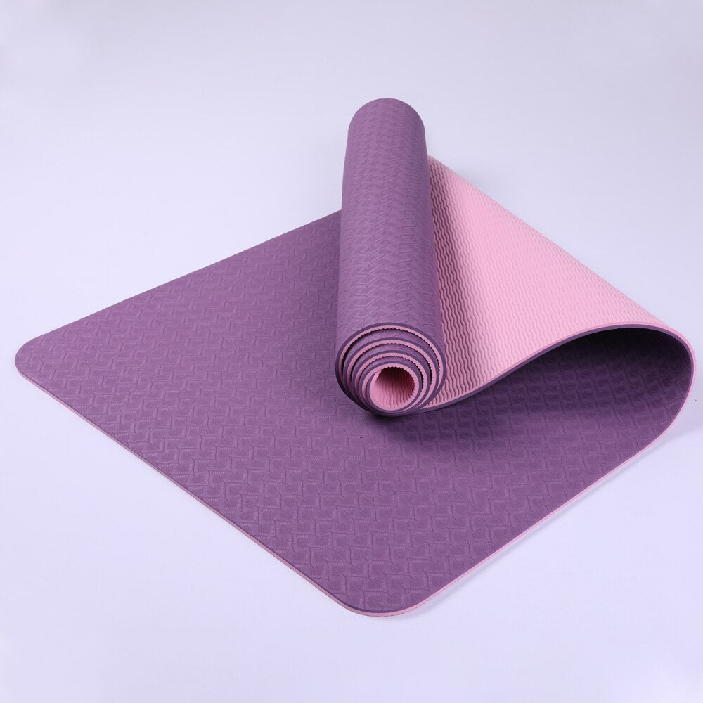 Double Layer Double Color Non-slip Yoga Mat