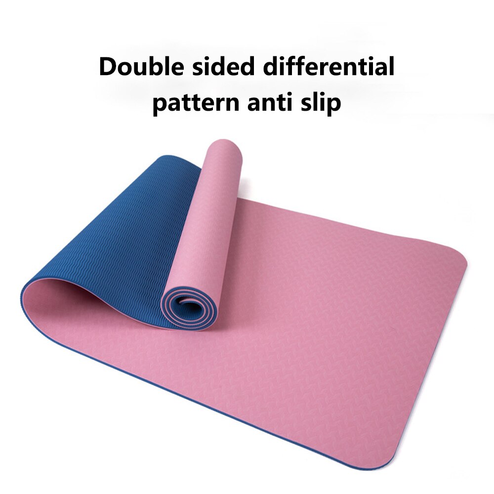 Double Layer Double Color Non-slip Yoga Mat