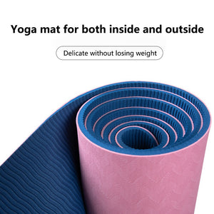 Double Layer Double Color Non-slip Yoga Mat