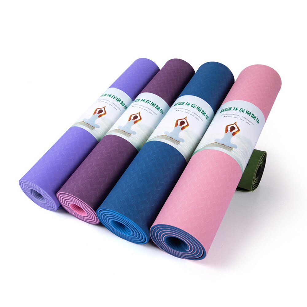 Double Layer Double Color Non-slip Yoga Mat