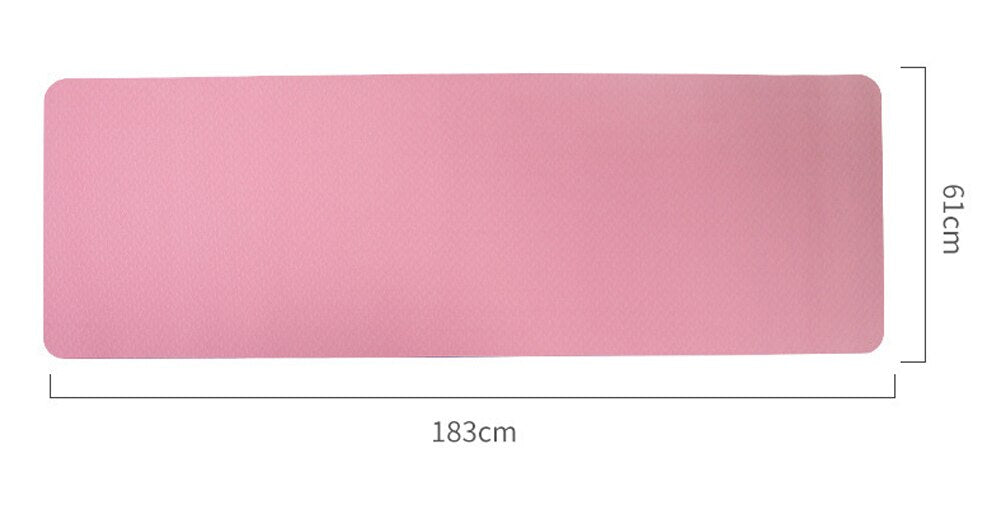 Double Layer Double Color Non-slip Yoga Mat