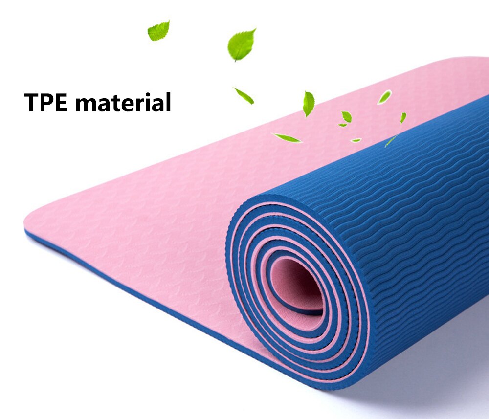 Double Layer Double Color Non-slip Yoga Mat