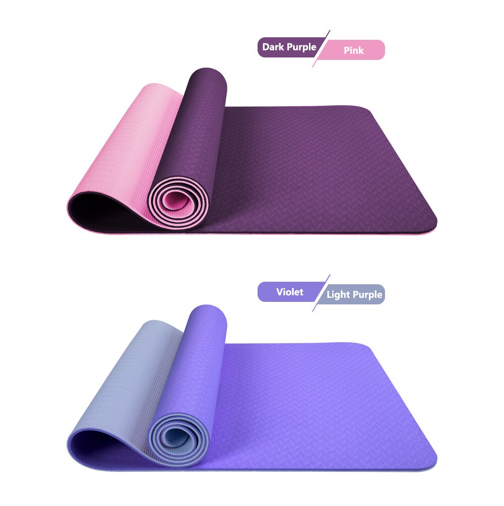 Double Layer Double Color Non-slip Yoga Mat