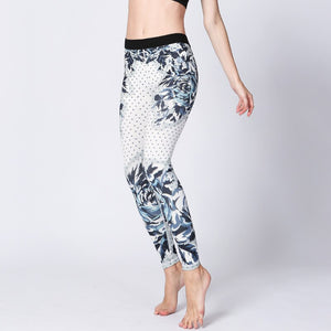 Slim Lift High Waist Hip Flower Pants