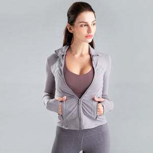 Zipper Sports Jacket Yoga Top