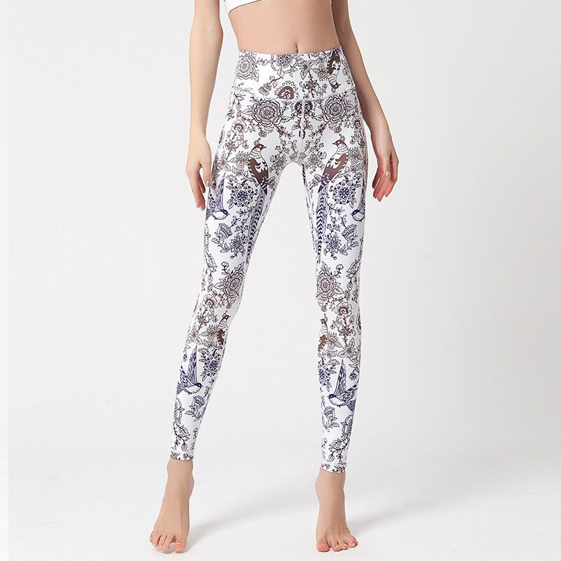 High Waist Lift Hip Printed Yoga Pants