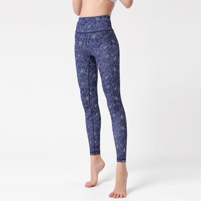 High Waist Lift Hip Printed Yoga Pants