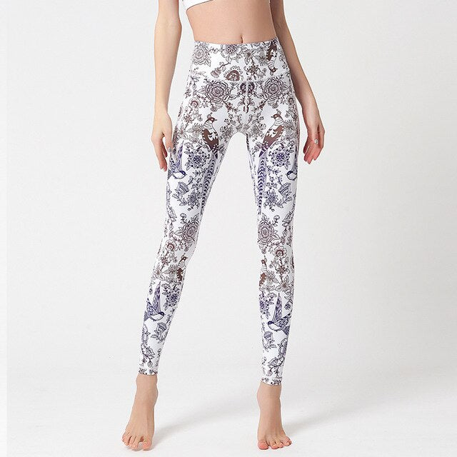 High Waist Lift Hip Printed Yoga Pants