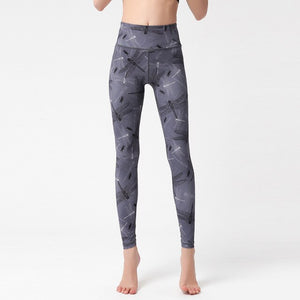 High Waist Lift Hip Printed Yoga Pants