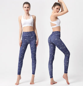 High Waist Lift Hip Printed Yoga Pants