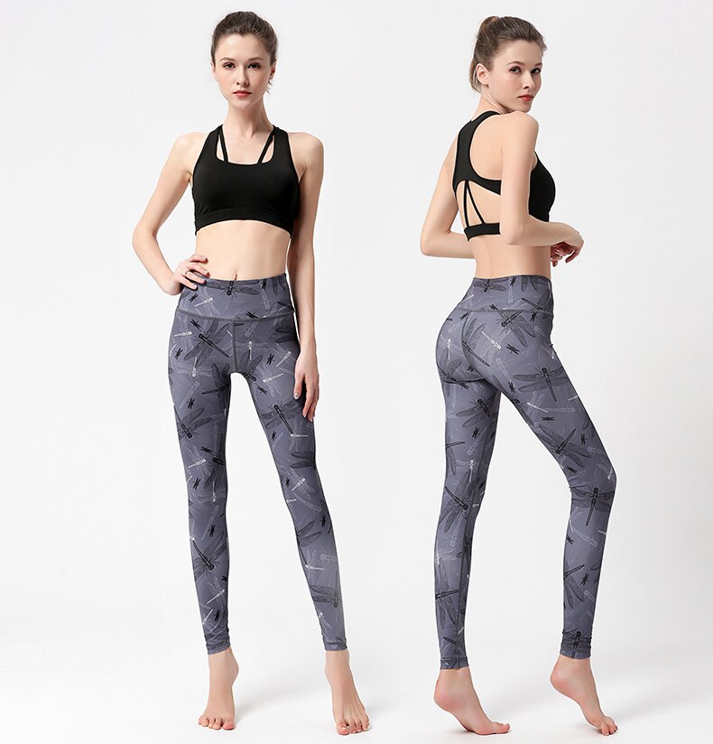 High Waist Lift Hip Printed Yoga Pants