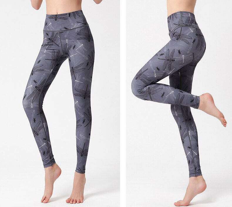 High Waist Lift Hip Printed Yoga Pants