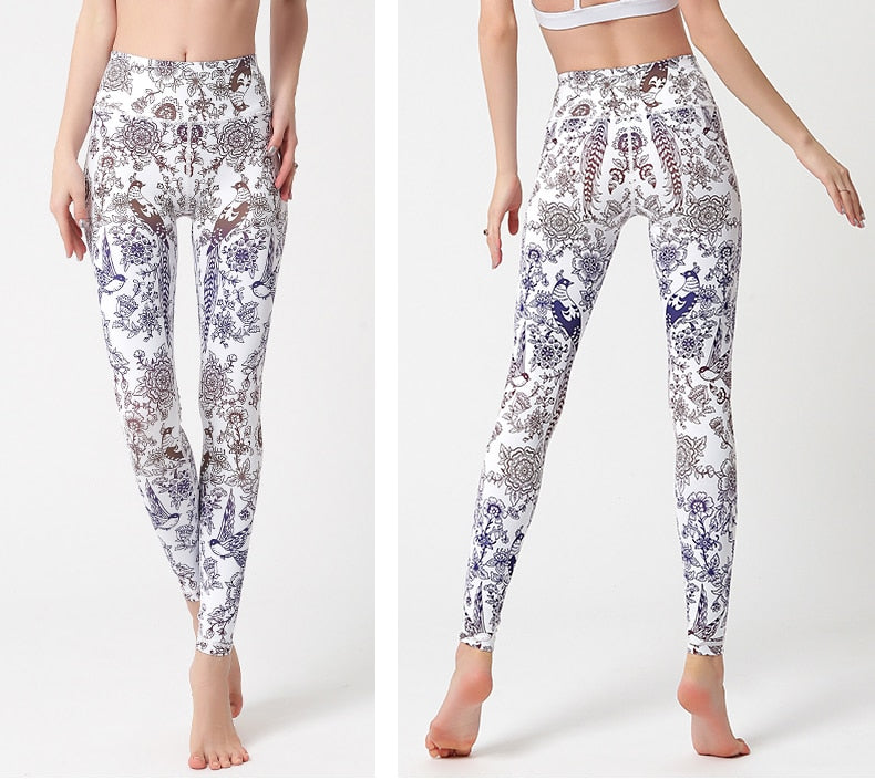 High Waist Lift Hip Printed Yoga Pants