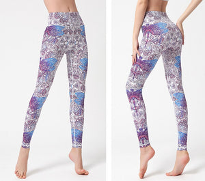 High Waist Lift Hip Printed Yoga Pants